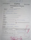 Copie certifiée conforme de la pièce d'identité 